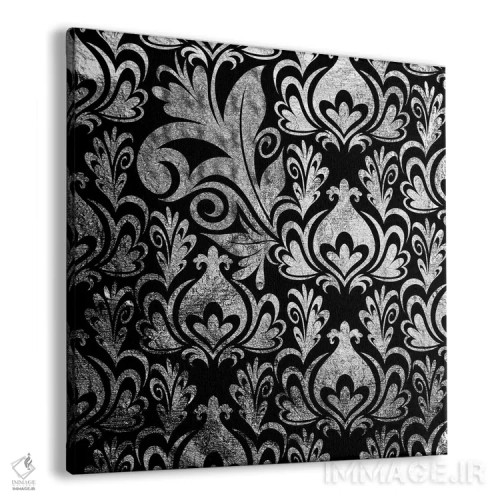 تابلو قطعه نامنسجم سیاه و نقرهای اثر فایو بای فایو کالکتیو - نمای پرسپکتیو محصول