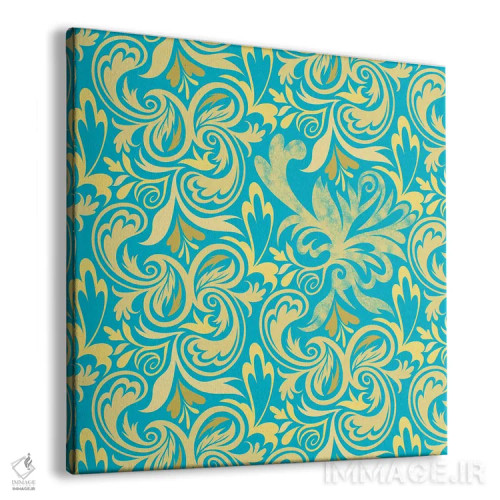 تابلو نمای پنهان آبی و زرد اثر فایو بای فایو کالکتیو - نمای پرسپکتیو محصول