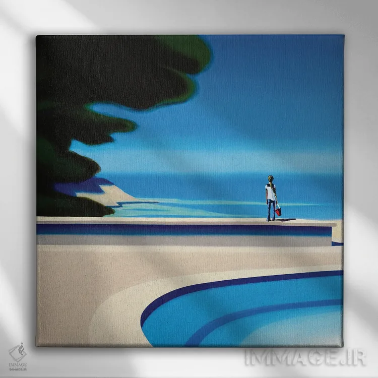 تابلو عطر تابستان اثر هیوگو پوندز - نمای روبهرو روی دیوار