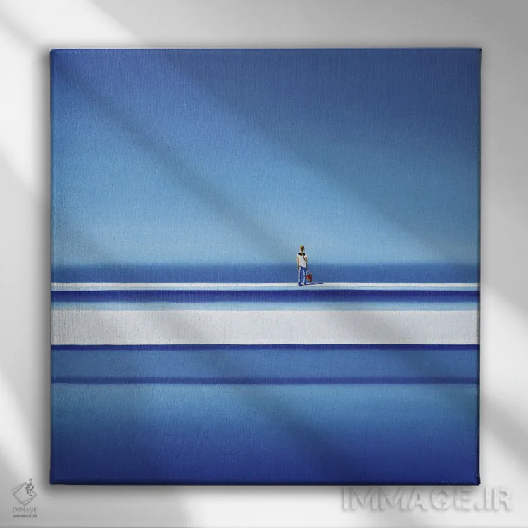 تابلو گرمای تابستان اثر هیوگو پوندز - نمای روبهرو روی دیوار