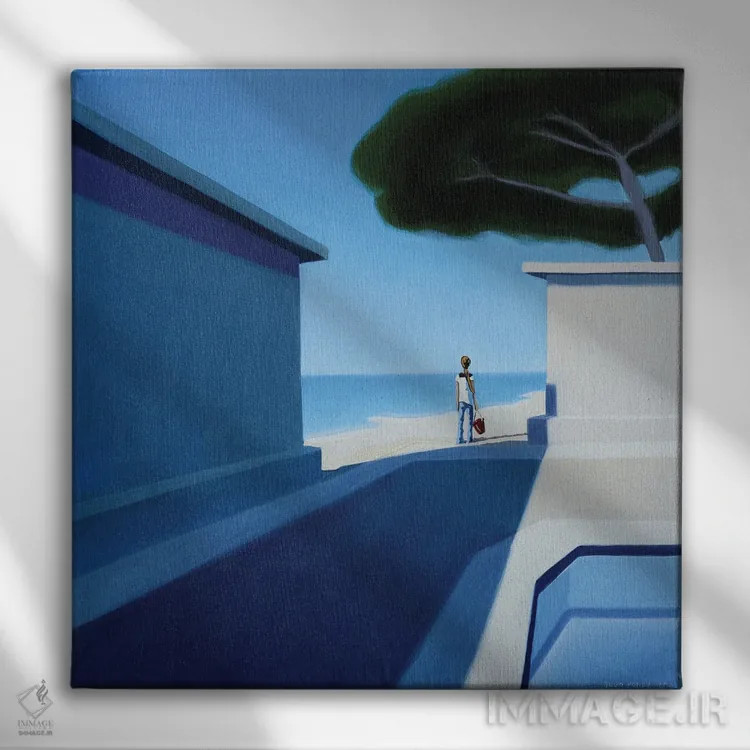 تابلو قفس اثر هیوگو پوندز - نمای روبهرو روی دیوار