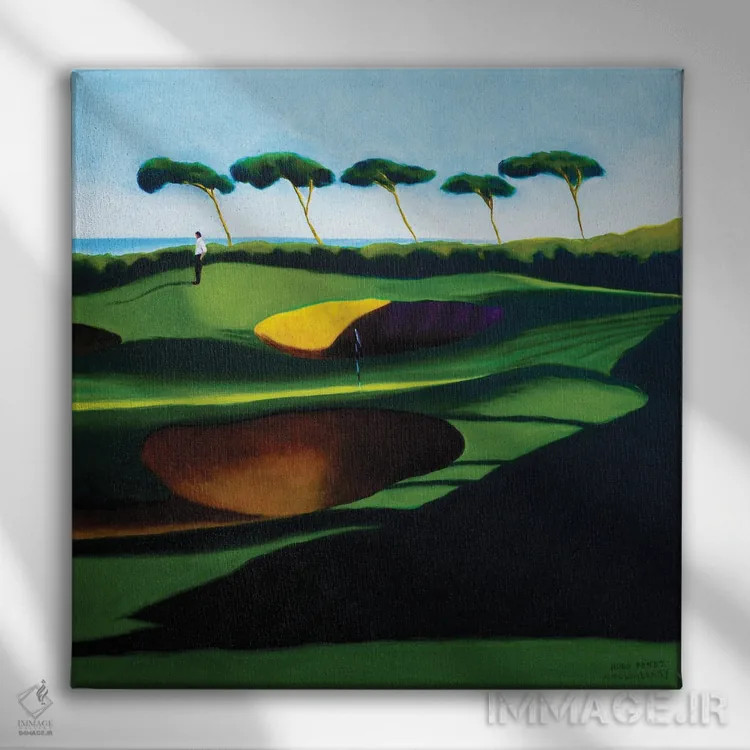 تابلو در انتظار فردا اثر هیوگو پوندز - نمای روبهرو روی دیوار