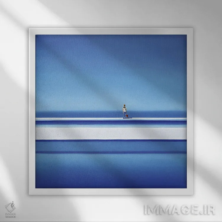 تابلو گرمای تابستان اثر هیوگو پوندز - نمای قابدار سفید