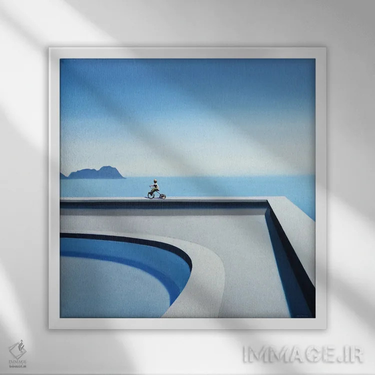 تابلو سفر بزرگ اثر هیوگو پوندز - نمای قابدار سفید