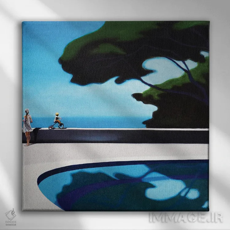 تابلو ورود قریبالوقوع اثر هیوگو پوندز - نمای روبهرو روی دیوار