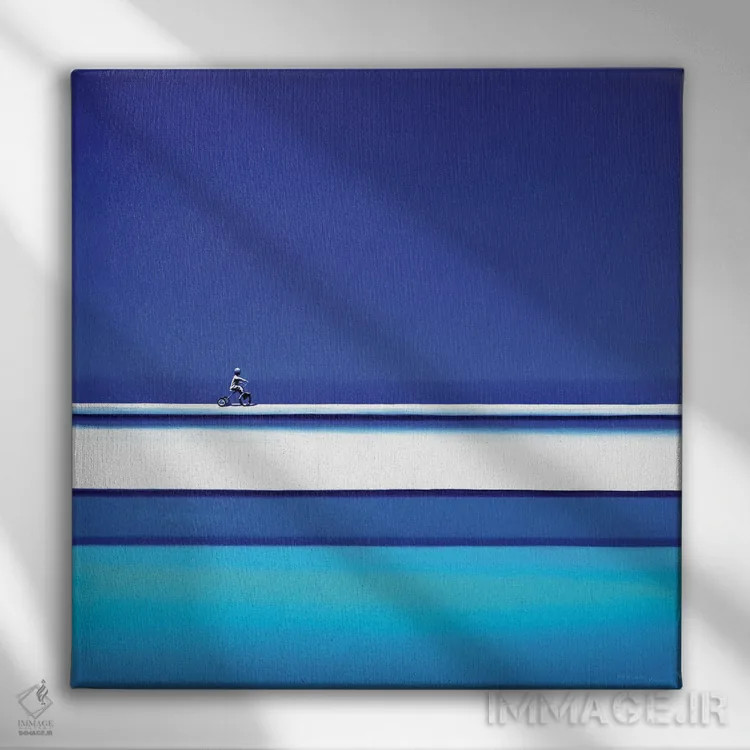 تابلو قدمزدن عصرگاهی اثر هیوگو پوندز - نمای روبهرو روی دیوار