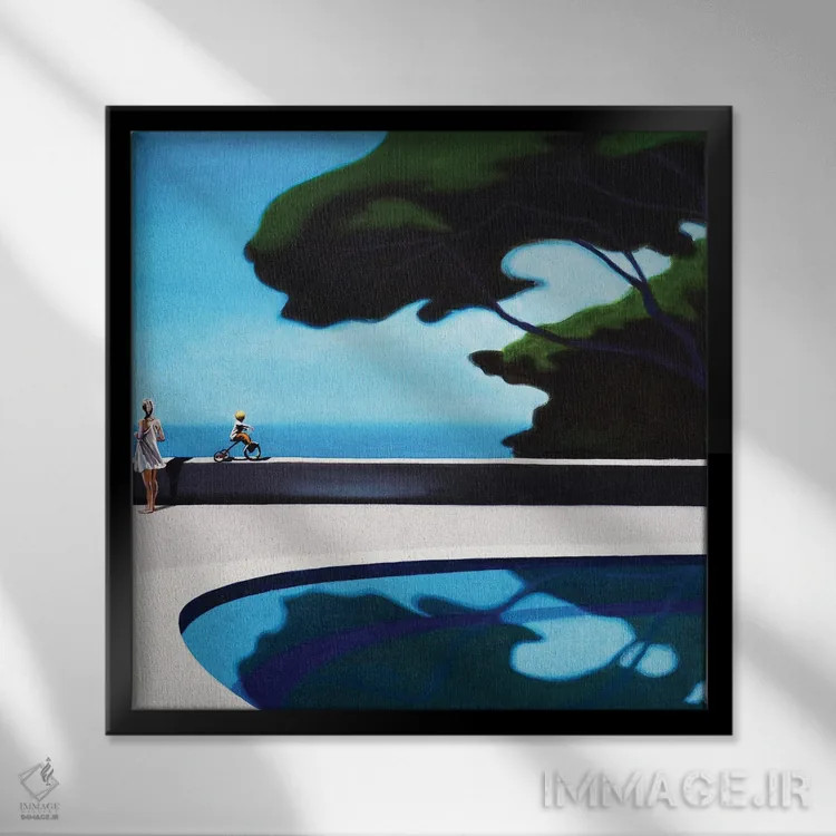 تابلو ورود قریبالوقوع اثر هیوگو پوندز - نمای قابدار مشکی