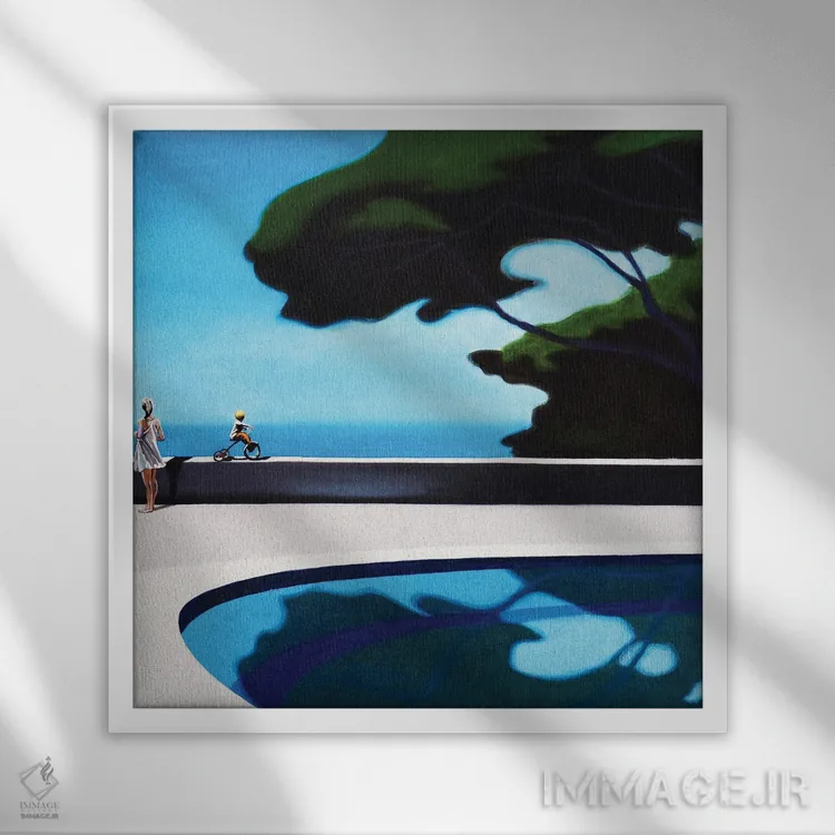 تابلو ورود قریبالوقوع اثر هیوگو پوندز - نمای قابدار سفید