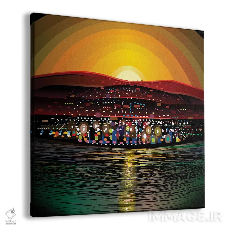 تابلو جزیره فرشته اثر چارلز هارکر - نمای پرسپکتیو محصول