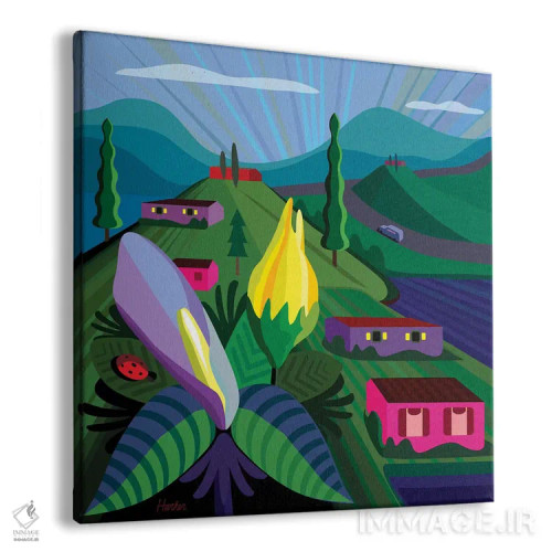 تابلو دریاچه چاپالا اثر چارلز هارکر - نمای پرسپکتیو محصول