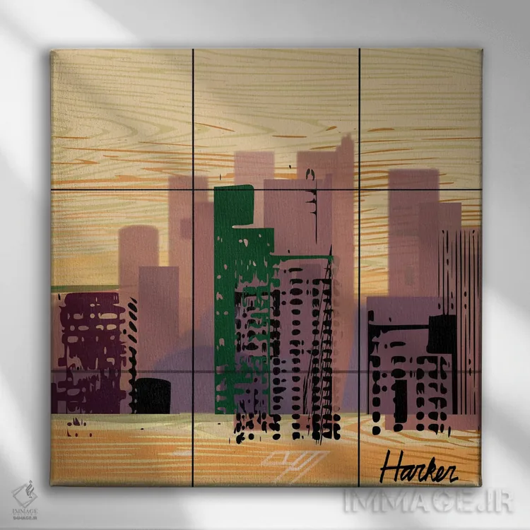 تابلو دالاس اثر چارلز هارکر - نمای روبهرو روی دیوار