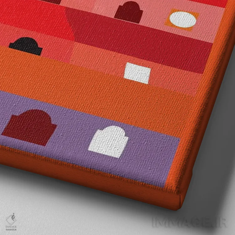 تابلو گواتمالا برای اولین بار اثر چارلز هارکر - نمای نزدیک بافت بوم