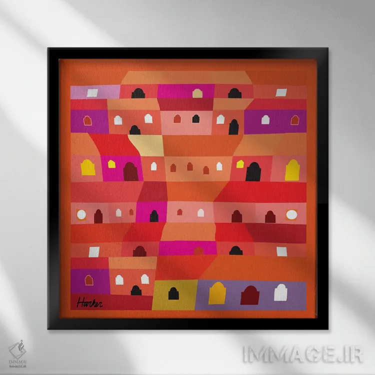 تابلو گواتمالا برای اولین بار اثر چارلز هارکر - نمای قابدار مشکی