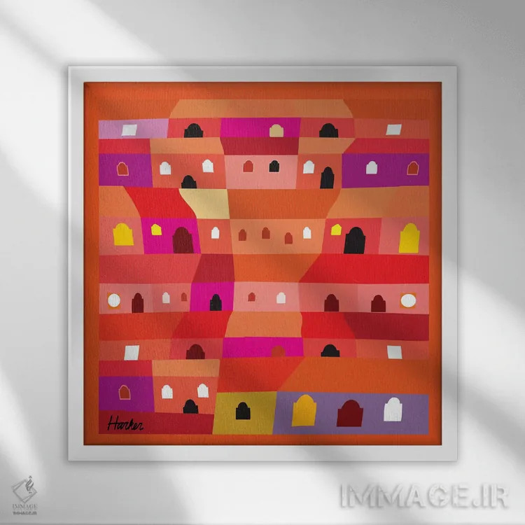 تابلو گواتمالا برای اولین بار اثر چارلز هارکر - نمای قابدار سفید