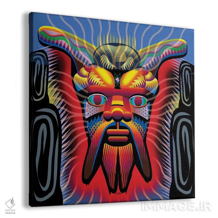 تابلو نقاب ساتیر (شخصیت اسطورهای یونان) اثر چارلز هارکر - نمای پرسپکتیو محصول