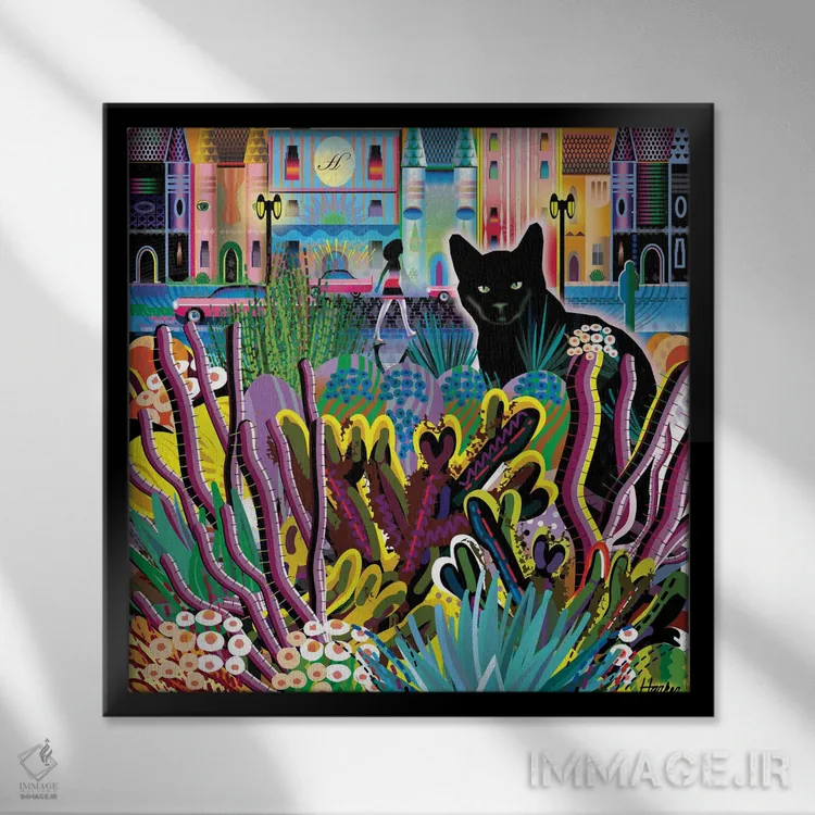 تابلو ۲۰ بلیساریو دومینگز (آدرس/مکان خاص) اثر چارلز هارکر - نمای قابدار مشکی