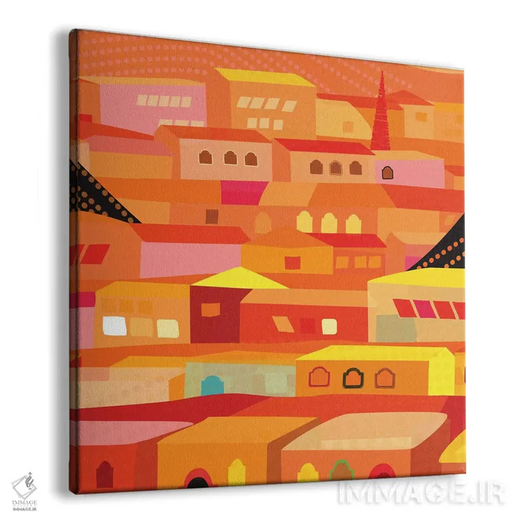 تابلو خانههای اوآخاکا (ایالت مکزیک) اثر چارلز هارکر - نمای پرسپکتیو محصول