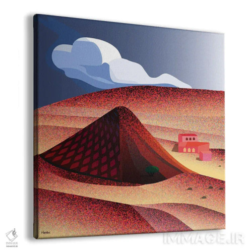 تابلو دره موجاوی اثر چارلز هارکر - نمای پرسپکتیو محصول