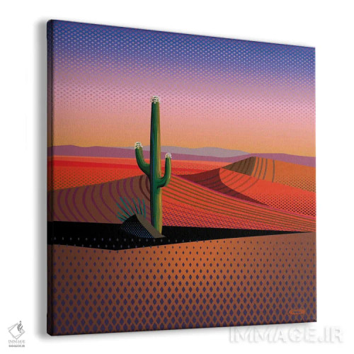 تابلو روح کاکتوس ساگوارو اثر چارلز هارکر - نمای پرسپکتیو محصول