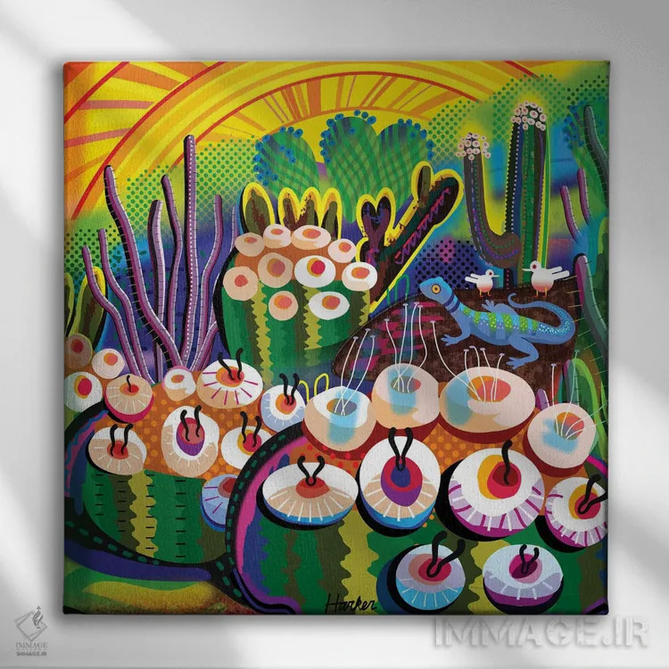 تابلو باغ پریان اثر چارلز هارکر - نمای روبهرو روی دیوار