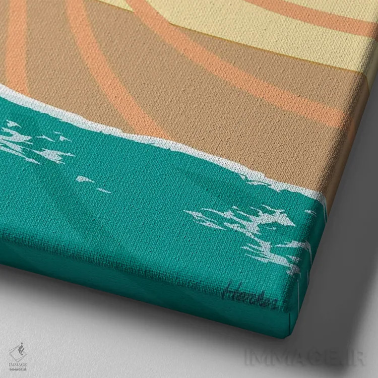 تابلو سان فیلیپه (شهر ساحلی مکزیک) اثر چارلز هارکر - نمای نزدیک بافت بوم