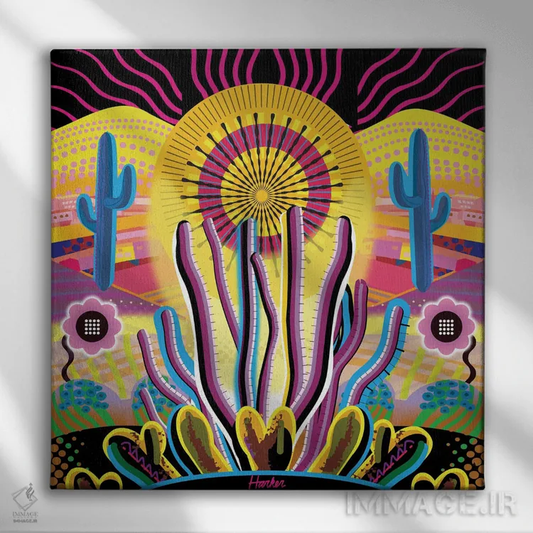 تابلو کراون کینگ (محله/منطقه) اثر چارلز هارکر - نمای روبهرو روی دیوار