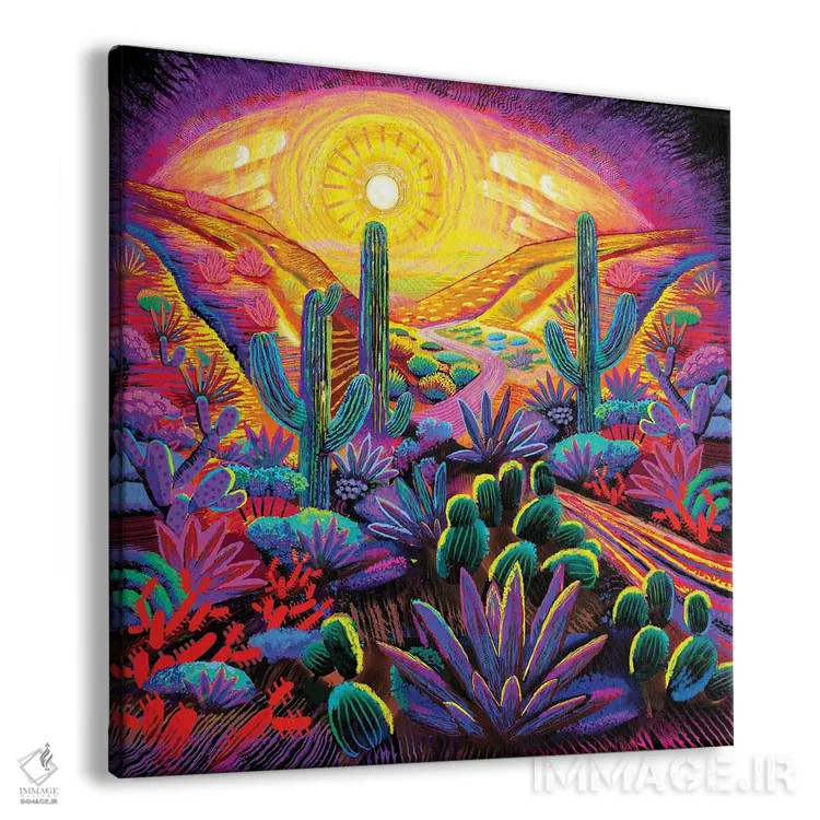 تابلو فانتزی پارک ساگوارو اثر چارلز هارکر - نمای پرسپکتیو محصول