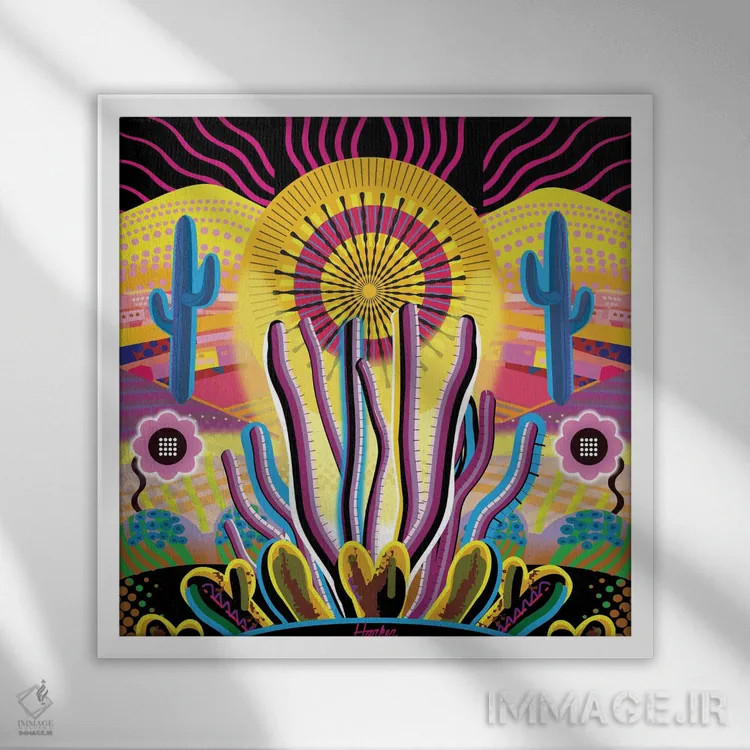 تابلو کراون کینگ (محله/منطقه) اثر چارلز هارکر - نمای قابدار سفید