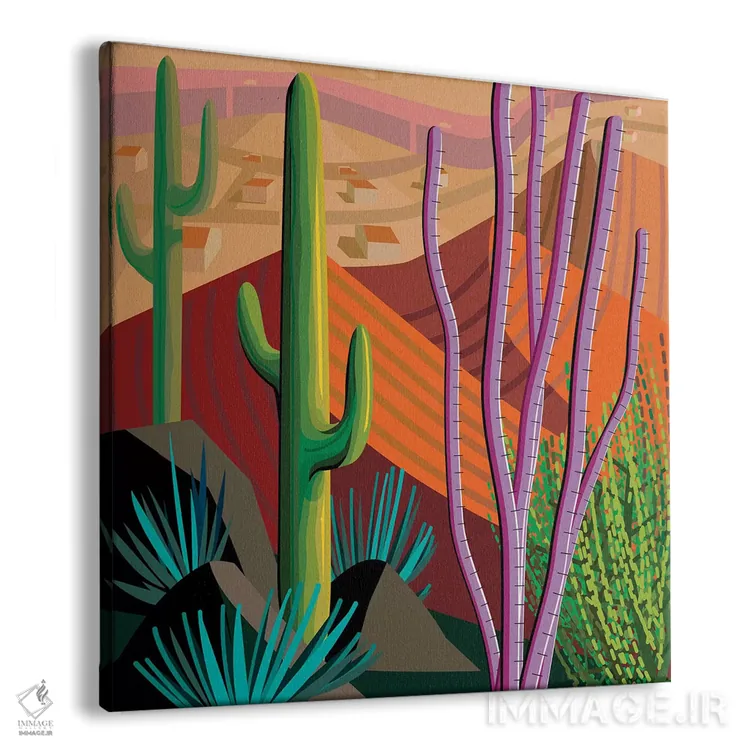 تابلو Square,توسان (فرمت مربعی) اثر چارلز هارکر - نمای پرسپکتیو محصول