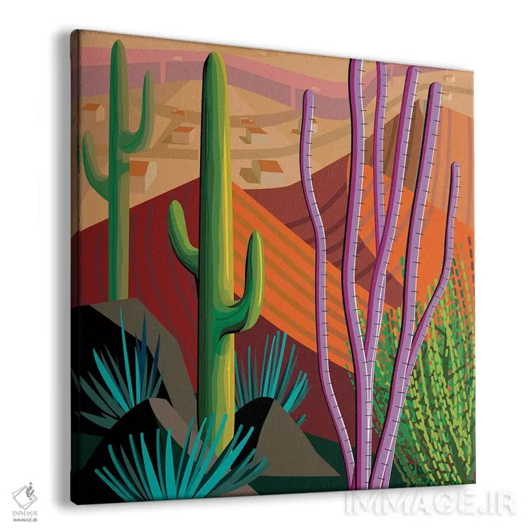 تابلو Square,توسان (فرمت مربعی) اثر چارلز هارکر - نمای پرسپکتیو محصول