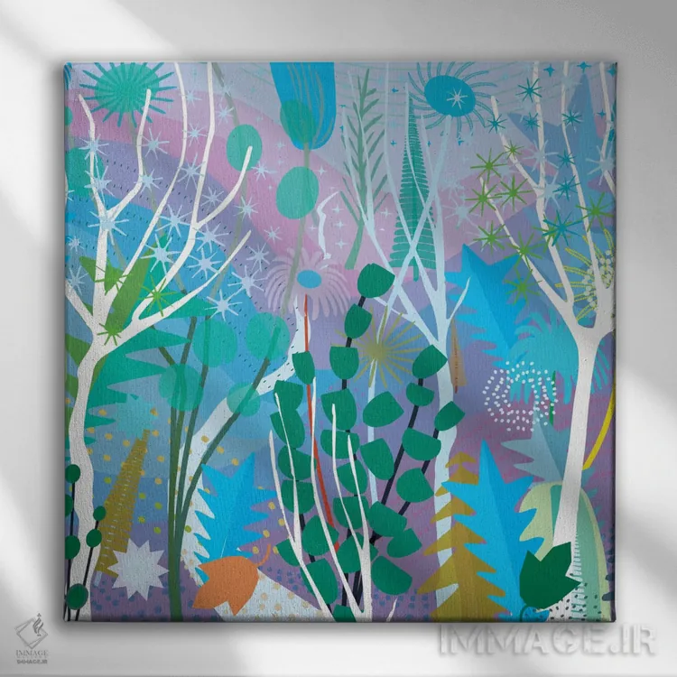 تابلو طوفان زمستانی اثر چارلز هارکر - نمای روبهرو روی دیوار