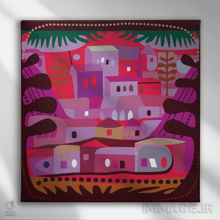 تابلو دریاچه نقرهای (نام محله/دریاچه) اثر چارلز هارکر - نمای روبهرو روی دیوار