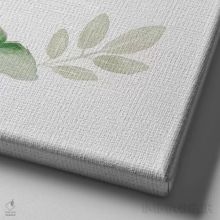 تابلو حلقه گیاهی: این ما هستیم اثر هارتورکس (استودیو هنری) - نمای نزدیک بافت بوم