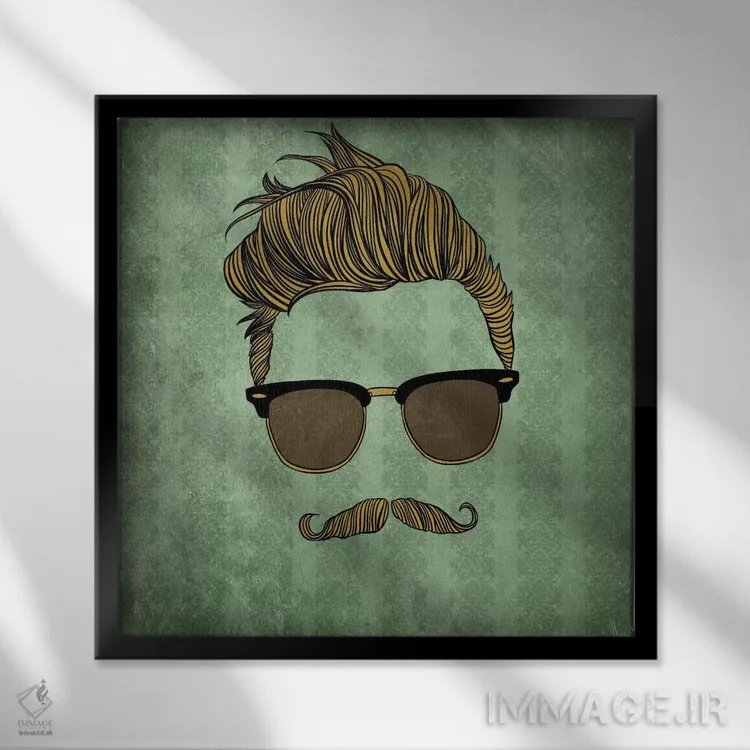 تابلو ریش دستهدوچرخهای اثر فایو بای فایو کالکتیو - نمای قابدار مشکی