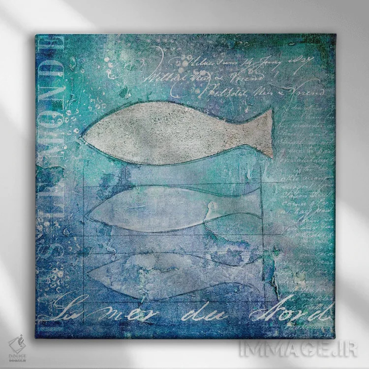 تابلو ساحلنشینی سوم اثر آندریا هازه - نمای روبهرو روی دیوار