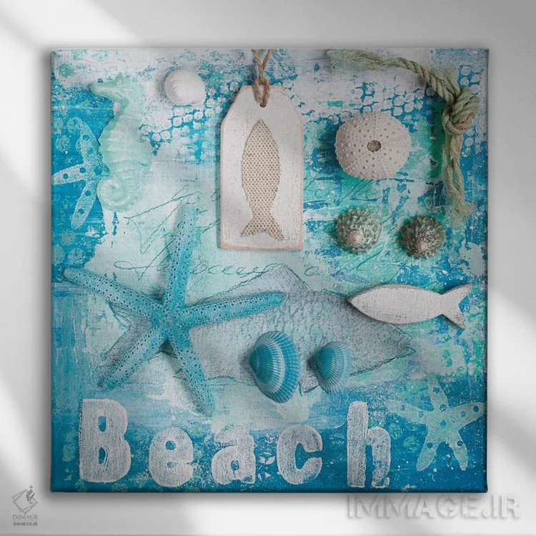 تابلو تفریح تابستانی اثر آندریا هازه - نمای روبهرو روی دیوار