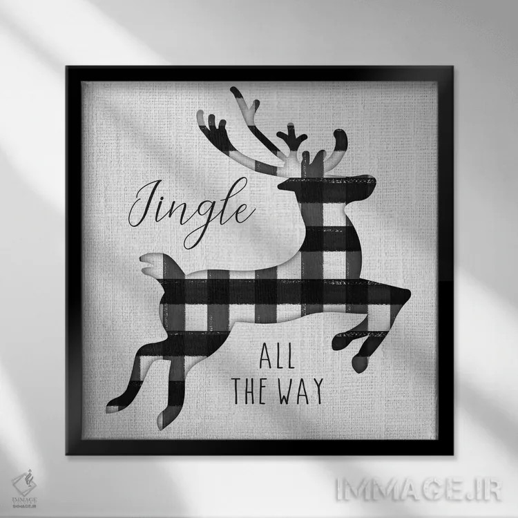 تابلو شگفتی زمستان یکم اثر هارتورکس (استودیو هنری) - نمای قابدار مشکی