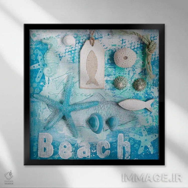 تابلو تفریح تابستانی اثر آندریا هازه - نمای قابدار مشکی