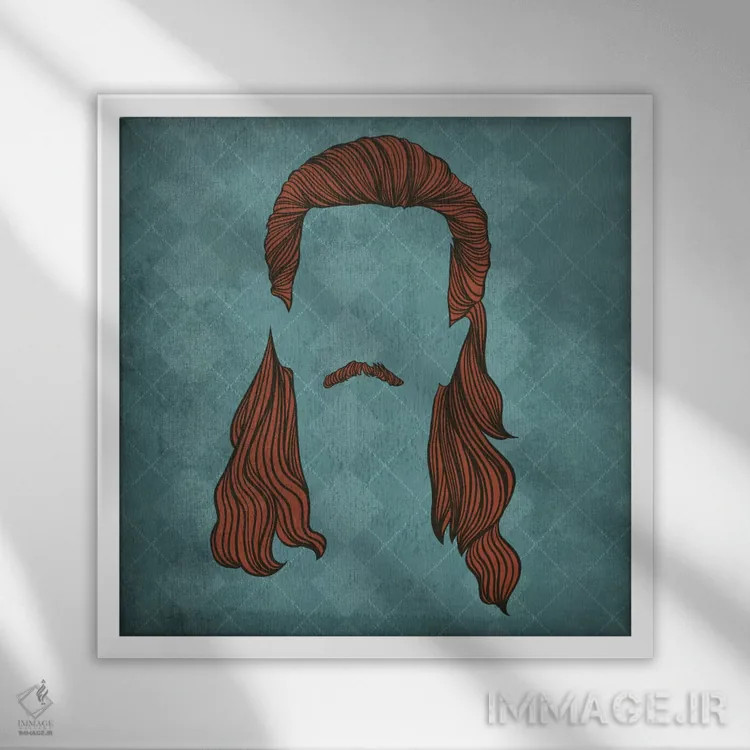 تابلو مالِت (مو دو مدل جلو و عقب) اثر فایو بای فایو کالکتیو - نمای قابدار سفید