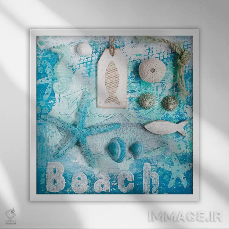 تابلو تفریح تابستانی اثر آندریا هازه - نمای قابدار سفید