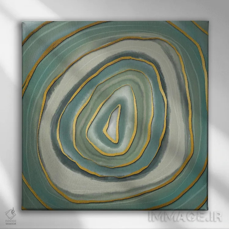 تابلو عقیق شیک اثر آندریا هازه - نمای روبهرو روی دیوار