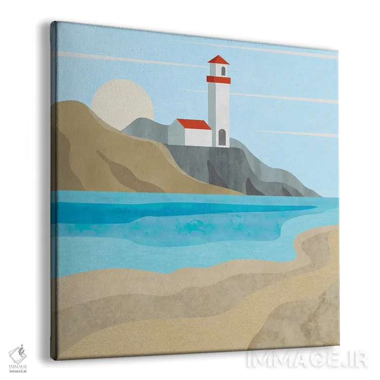 تابلو فانوس دریایی ایست اند اثر آندریا هازه - نمای پرسپکتیو محصول