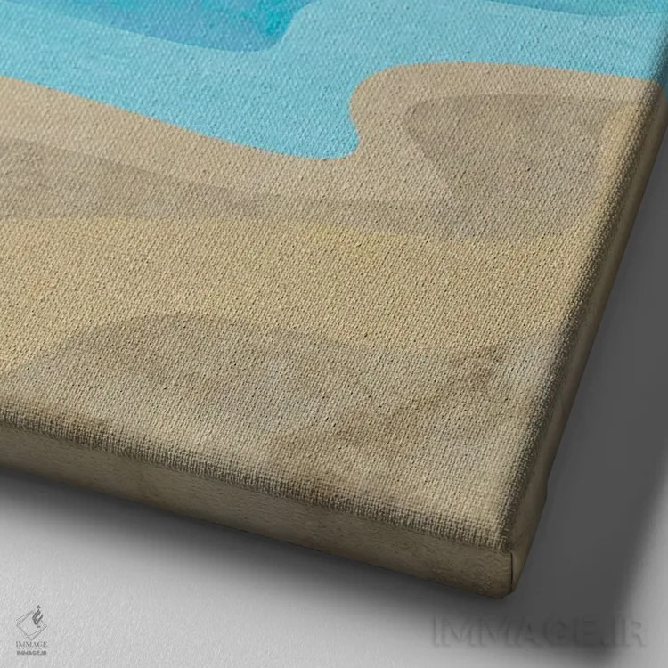 تابلو فانوس دریایی ایست اند اثر آندریا هازه - نمای نزدیک بافت بوم