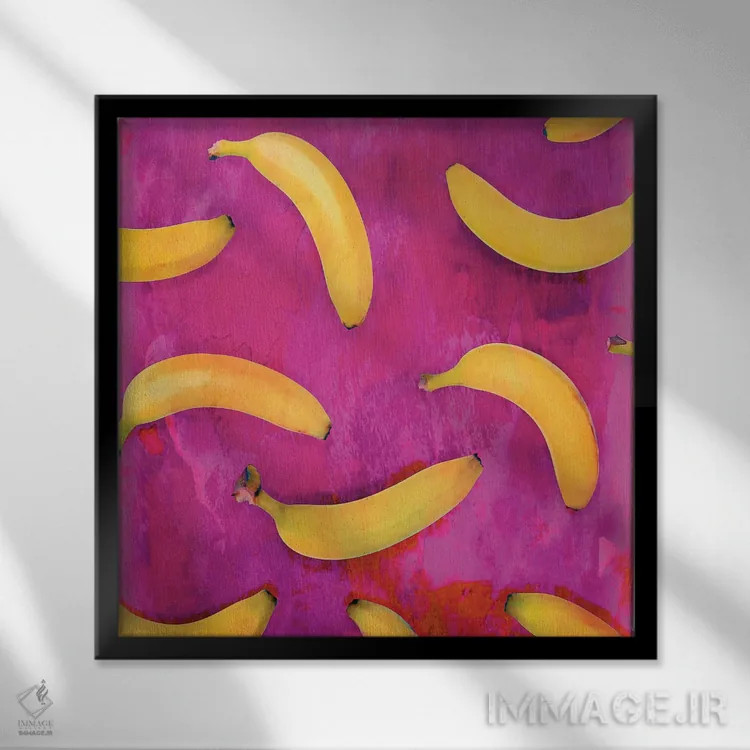 تابلو حس موزی (پرنشاط) اثر آندریا هازه - نمای قابدار مشکی