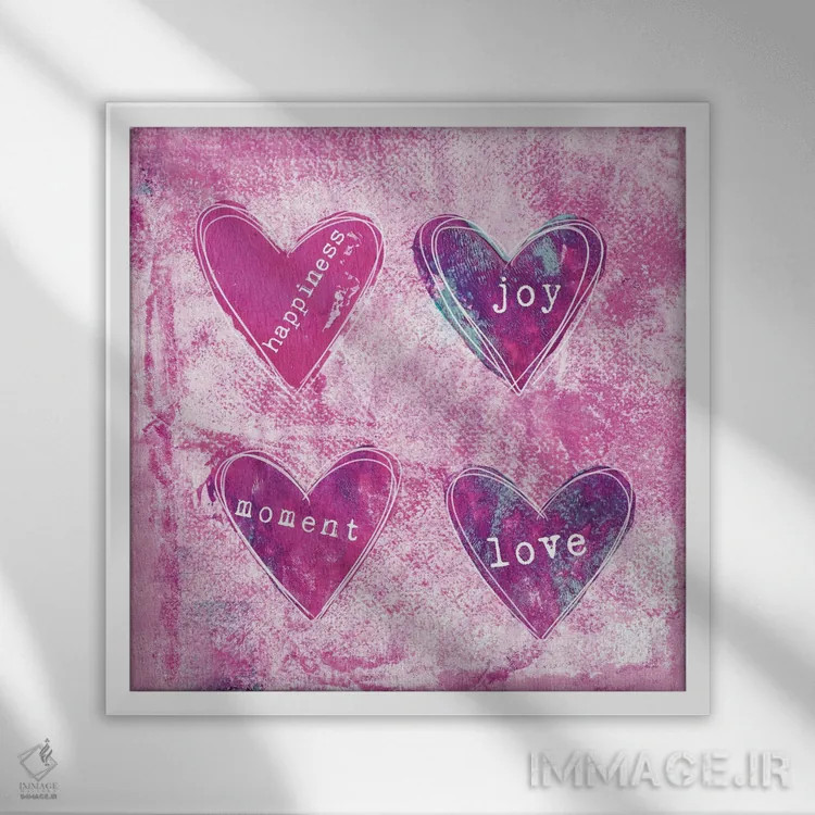 تابلو از لحظه لذت ببر اثر آندریا هازه - نمای قابدار سفید