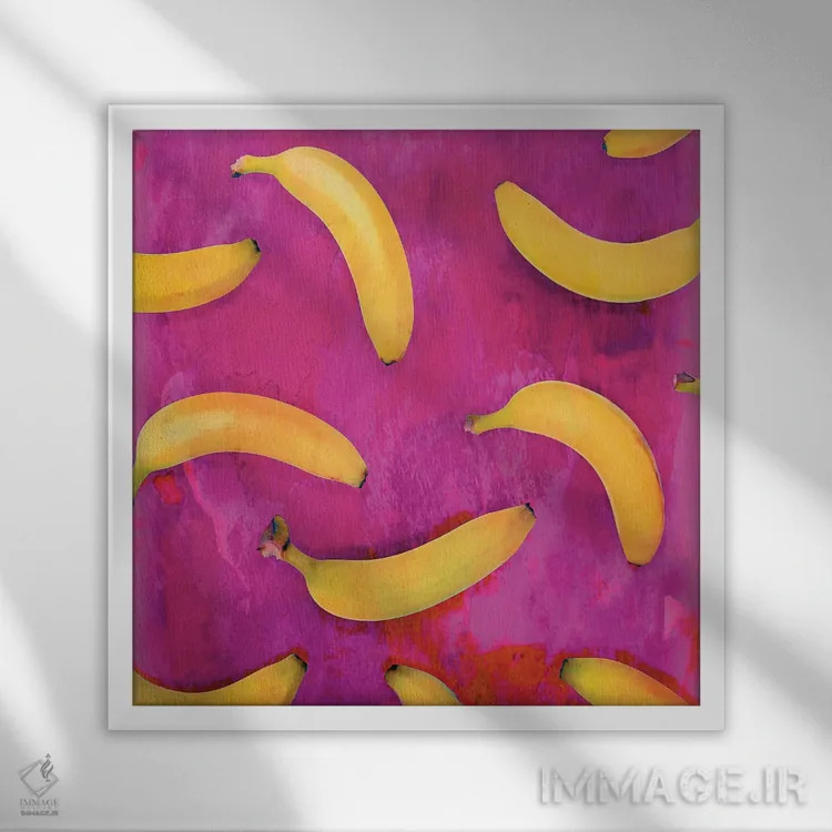 تابلو حس موزی (پرنشاط) اثر آندریا هازه - نمای قابدار سفید