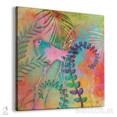 تابلو پرنده شاد تابستانی اثر آندریا هازه - نمای پرسپکتیو محصول