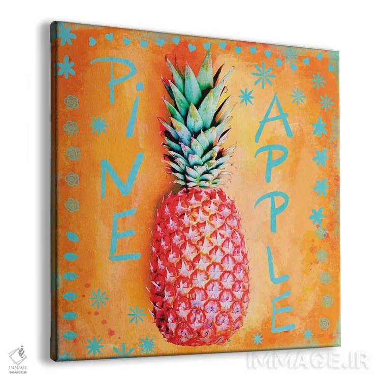 تابلو آناناس تابستانی اثر آندریا هازه - نمای پرسپکتیو محصول
