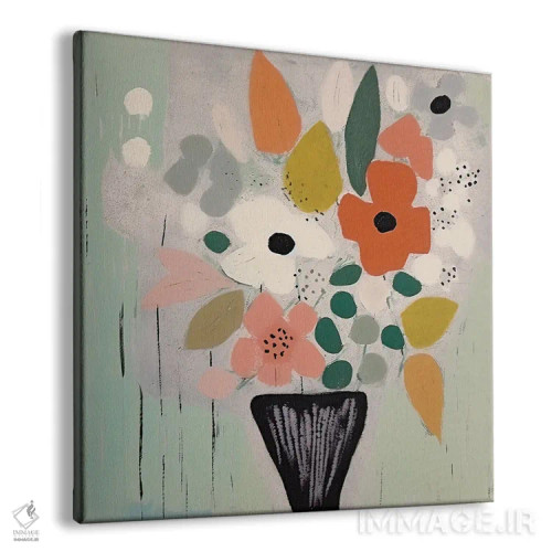 تابلو شکوفههای هنرمندانه اثر آندریا هازه - نمای پرسپکتیو محصول