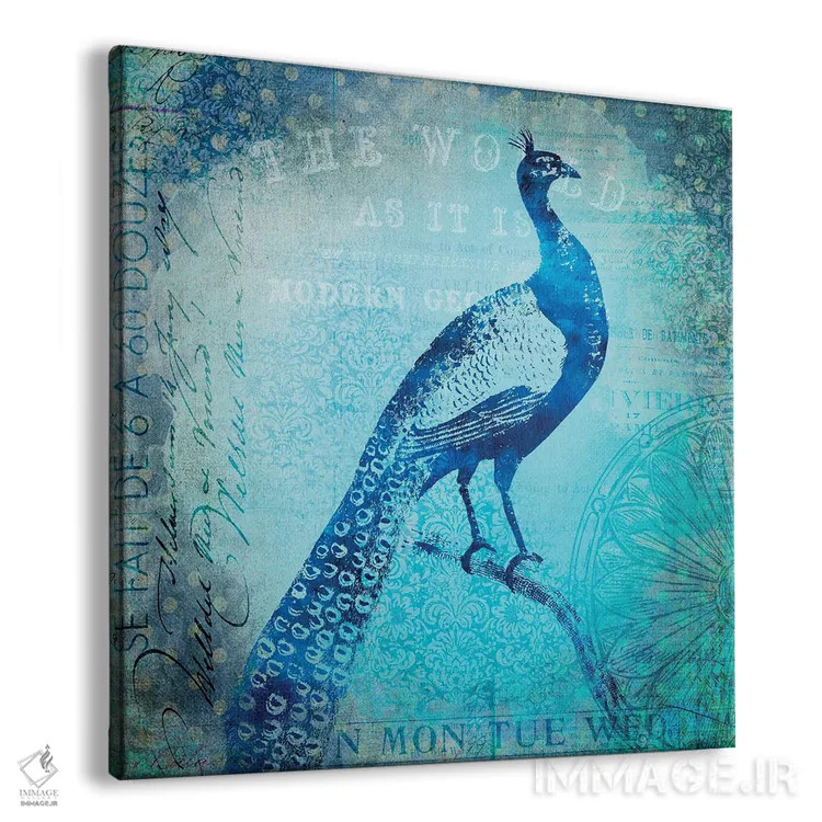 تابلو سفر طاووسها اثر آندریا هازه - نمای پرسپکتیو محصول